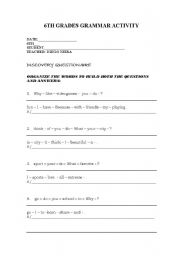 English worksheet: mathematics