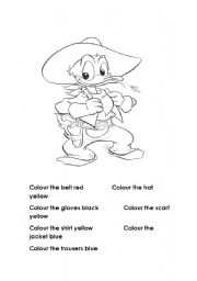 English Worksheet: colours