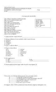 English Worksheet: prova
