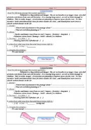 English worksheet: comprehension