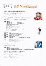 English Worksheet: High School Musical 3