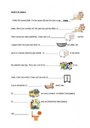 English Worksheet: Bobs plurals