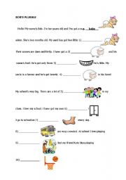 English worksheet: Bobs plurals