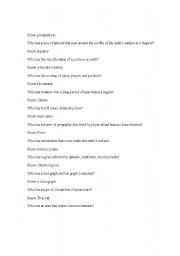 English Worksheet: I have who has vocabulary Worksheet