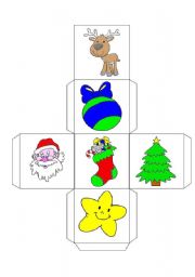 English Worksheet: XMAS dices with different subjects