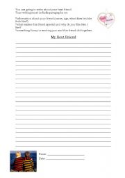 English Worksheet: friends