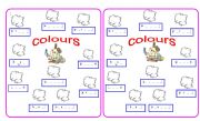 English Worksheet: COLOURS 