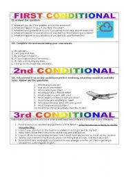 English Worksheet: CONDITIONALS