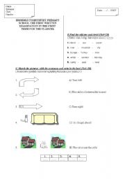 English worksheet: exam