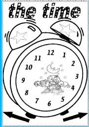 English Worksheet: the time