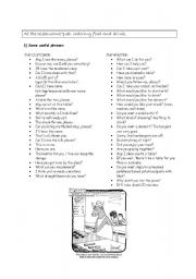 English Worksheet: At the restaurant/pub: a speaking activity