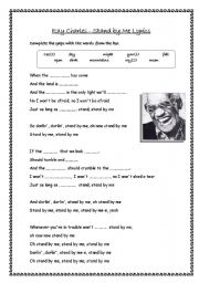 English Worksheet: Stand by me_ listening activity