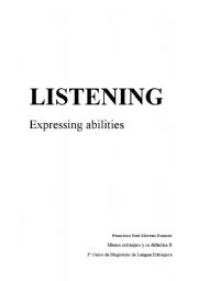 English Worksheet: listening