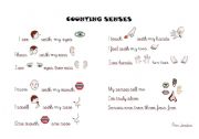 English worksheet: COUNTING SENSES