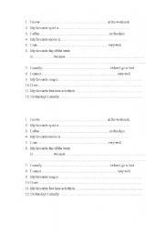 English Worksheet: Conversation