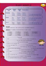 English Worksheet: regular verbs pronunciation