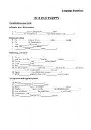 English Worksheet: Hotel Management Vocabulary