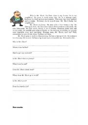 English Worksheet: daily activities