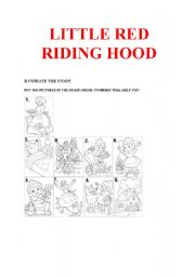 English Worksheet: Little Red Riding Hood Exercise