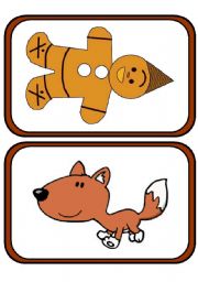 English Worksheet: The Gingerbread Man flashcards