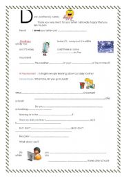 English Worksheet: Dear penfriend n2