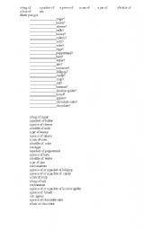 English Worksheet: a bottle of