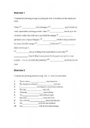 English Worksheet: Simple Past Tense