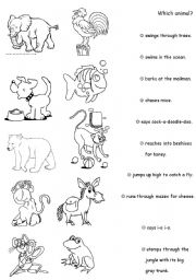 English Worksheet: Animals