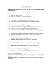 English worksheet: BraveNew World