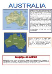 Australia - Reading comprehension