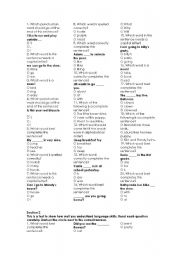 English Worksheet: Basic Grammar