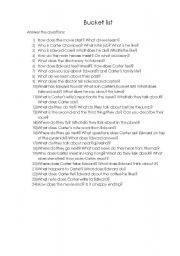 English worksheet: Bucket List