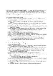 English Worksheet: Writing a Research Paper - ESL Self Check