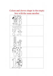 English worksheet: number part2