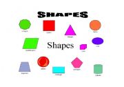 English Worksheet: 2-D and 3-D shapes