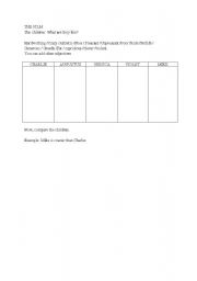 English worksheet: Charlie and the Chocolate Factory, the film.