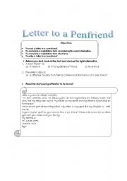 letter to a penfriend