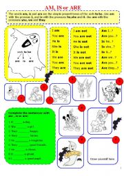 English Worksheet: verb to be