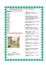 English Worksheet: The War of the Worlds Chapters 4-7 Voc. Words and Sentences