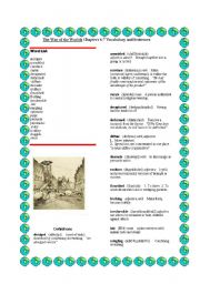 English worksheet: The War of the Worlds Chapters 4-7 Voc. Words and Sentences