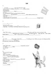 English Worksheet: Bolt