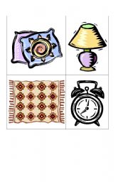 English Worksheet: Objects in the Bedroom