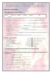 English Worksheet: Exercises Queen Elizabeth I  (three pages)