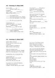 English Worksheet: U2 - Running To Stand Still