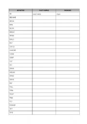 English Worksheet: Irregular Verbs Past Simple and Meaning Test Top Secret Grammar book