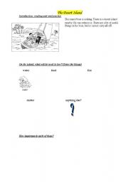 English worksheet: The Desert Island 