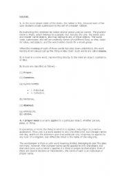 English Worksheet: my nouns
