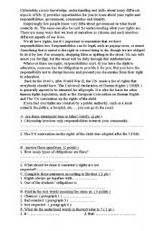 English Worksheet: citizenship