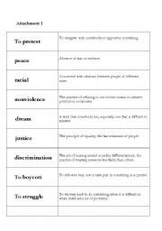 English Worksheet: Civil Rights 