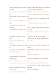 English Worksheet: youbelong with me